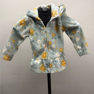 Carter's Blue and Yellow Floral Hoodie